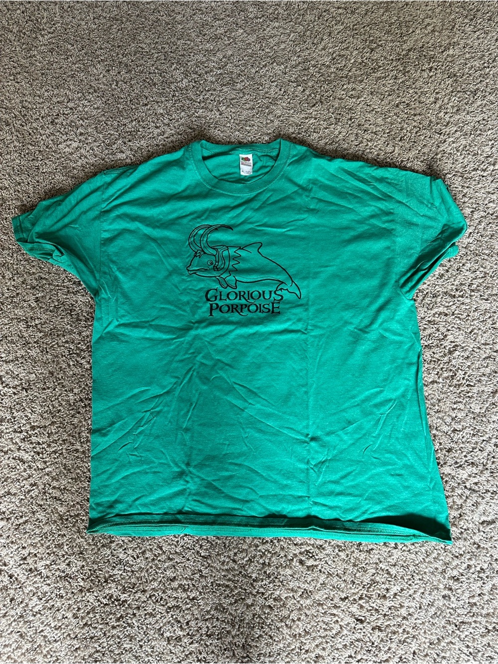 Marvel Loki Men’s XL T-Shirt - Glorious Porpoise - Green - Fruit of the Loom